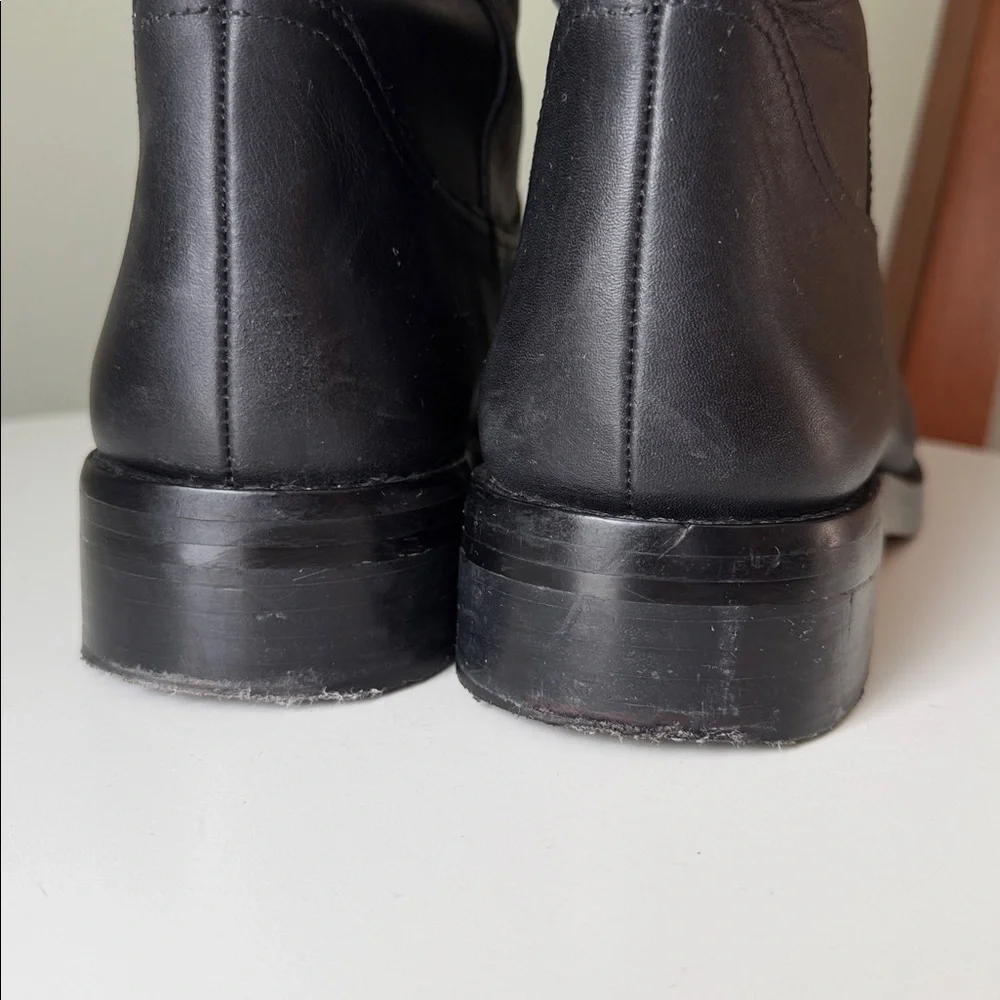 J. Crew Leather Over the Knee Boots Pull On Fold Over Riding Equestrian #BA769 8